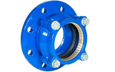 Mechanical-compression-flange-fitting-for-iron-pipe